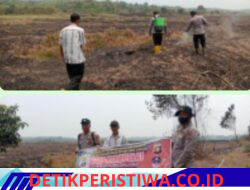 GIAT GROUNDCEK TITIK HOTSPOT KARHUTLA DIWILKUM POLSEK MADANG SUKU II POLRES OKU TIMUR