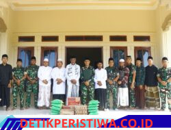 Yonkav 11/MSC Melaksanakan Silaturahmi dan Menyerahkan Bantuan Sembako ke Dayah Madinatuddiniah