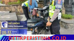 Tekan Angka Pelanggaran Lalulintas Unit Turjawali Berlakukan Tilang Manual, Amankan Kendaraan  Berkenalpot Brong ke Polres Karangasem