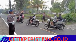 Atensi Kalangan Pelajar Berangkat dan Sepulang Sekolah, Personil  Polsek Rendang Rutin Melaksanakan Pos Keselamatan Strong Point 