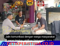Melalui Giat Sambang, Bhabinkamtibmas Desa Pempatan Bangun Koordinasi Ajak Warga Aktifkan Sistem Keamanan Lingkungan