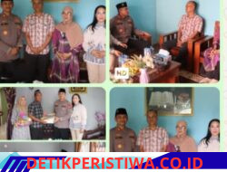 Wujud Kepedulian, Kapolres Oku Timur Beserta Ketua Bhayangkari Cabang Oku Timur Jenguk Anggota Yang Sakit