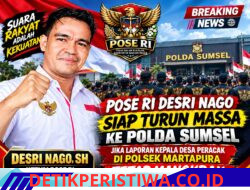 DESRI NAGO Tegas — Kasus Kades Peracak 9 Bulan Tak Selesai, POSE-RI Siap Gerak Massa Ke Polda Sumsel