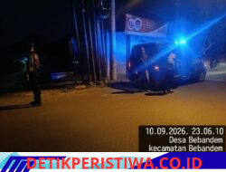 Jaga Situasi Kamtibmas dan Antisipasi Aksi Kriminalitas di Malam Hari, Unit Lantas dan Samapta Polsek Bebandem Gelar Blue Light Patrol