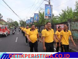 Cegah Obesitas Anggotanya, Polres Karangasem Rutinkan Program GERCEP Melalui Olahraga Pagi Bersama