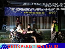 Cegah Gangguan Kamtibmas pada Malam Hari, Polsek Bebandem Gelar Blue Light Patrol