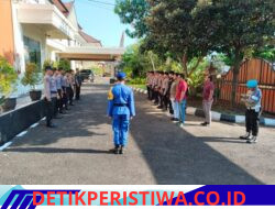 Jelang Pergantian Piket Tugas Jaga, Sat Lantas Laksanakan Apel Serah Terima Tugas Jaga