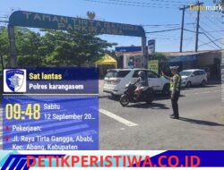 Ciptakan Jalur Kawasan Wisata Kondusif, Sat Lantas Berikan Pengamanan di Kawasan Obyek Wisata Tirtagangga