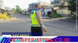 Utamakan Keselamatan Pejalan Kaki dan Pengendara, Unit Turjawali Sat Lantas Rutin Lakukan Gatur Lalin di Pos 3 Patung Salak Jasri