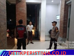Pastikan Situasi Kamtibmas Kondusif, Polsek Selat Intensifkan Giat Blue Light Patrol, Sambangi Bank BPD Bali Capem Selat