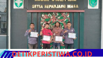 Empat Pjs Pidie Terima Piagam Penghargaan Kodim 0102/pidie,Sinergi TNI dan Pers makin solid.