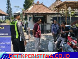Berikan Rasa Aman kepada Pengunjung, Sat Lantas Polres Karangasem Back Up Pengamanan di Kawasan Obyek Wisata Taman Sukasada Ujung