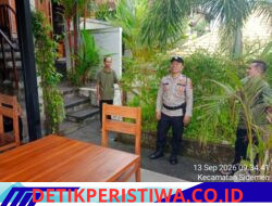 Antisipasi Gangguan Kamtibmas,  Polsek Sidemen Gelar Patroli Yustisi di Beberapa Wilayah Kec. Sidemen 