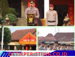 Kapolres Oku Timur Pimpin Apel Pagi Tekankan Disiplin Hadir, Penanganan Karhutla, Dan Prestasi Personel