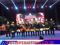 Basah-Basahan Demi Sejarah, Ribuan Warga Saksikan Puncak Milad Samudera Pasai ke-800