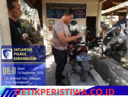 Pastikan Keabsahan Status Kendaraan Sebelum Penerbitan STNK dan TNKB, Petugas Sat Lantas Gosok Noka dan Nosin