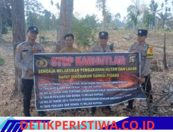Polsek BP Peliung‎ Melaksanakan Kegiatan Sosialisasi Karhutla. 
