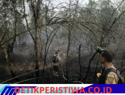 Sinergi Personel dan BPBD Tangani Karhutla di KTM dan Danau Biru Ogan Ilir
