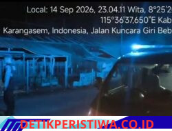 Polsek Bebandem Gelar Blue Light Patrol, Pastikan Wilayah Hukum Karangasem Tetap Aman dan Kondusif