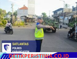 Utamakan Keselamatan Pejalan Kaki dan Pengendara, Unit Turjawali Sat Lantas Rutin Lakukan Gatur Lalin di Pos 3 Patung Salak Jasri