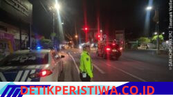 Pastikan Kelancaran Arus Lalulintas, Sat Lantas Polres Karangasem Gelar Patroli Barcode di Jalan A.Yani