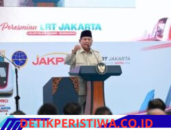 Presiden Prabowo Subianto meresmikan LRT Jakarta , Proyek Waskita KSO