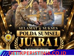 Polda Sumsel Raih Juara 1 Kategori Polda Di Ajang Kompolnas Awards 2026