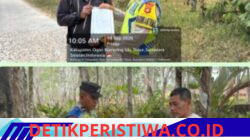 HUT Polantas Ke -71 Sat Lantas Polres Oku Timur Mengadakan Kegiatan Bakti Sosial, di Desa Kota Baru Selatan Martapura. 