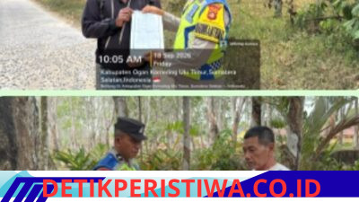 HUT Polantas Ke -71 Sat Lantas Polres Oku Timur Mengadakan Kegiatan Bakti Sosial, di Desa Kota Baru Selatan Martapura. 