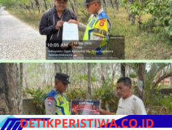 Polsek Belitang III Polres Oku Timur Giat Melaksanakan Mitigasi Karhutla