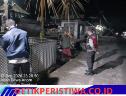 Cegah Gangguan Kamtibmas, Polsek Rendang Intensifkan Giat Blue Light Patrol 