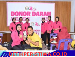 Peringati HKGB  ke 74  Bayangkari cabang Bireun gelar olahraga dan donor darah 