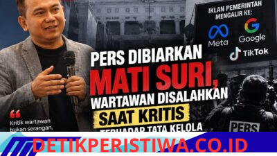 Pers Dibiarkan Mati Suri, Wartawan Disalahkan Saat Kritis terhadap Tata Kelola Program Pemerintah