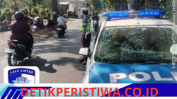 Jaga Kondusivitas Kamseltibcar Lantas,  Satlantas Polres Karangasem Gelar Patroli Dialogis 