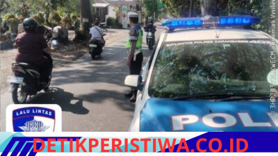Jaga Kondusivitas Kamseltibcar Lantas,  Satlantas Polres Karangasem Gelar Patroli Dialogis 