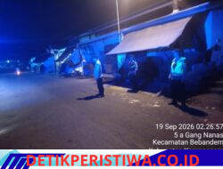 Antisipasi Gangguan Kamtibmas Dini Hari, Polsek Bebandem Gelar Blue Light Patrol