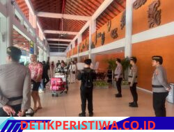 Pastikan Aman Satgas Pamka Ops Gapura Agung IV 2026 Perketat Pengamanan, di Terminal Domestik Bandara Ngurah Rai