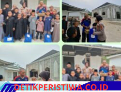Polres Oku Timur Melalui Kasi Propam Berbagi Sedekah Kapada Anak Yatim Piatu, di Ponpes Darul Hijrah Martapura