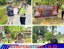 Kapolda Sumsel Melalui Polres Oku Timur Jajaran, Polsek Giat melaksanakan Kegiatan Mitigasi Karhutla
