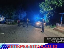 Cegah Aksi Kejahatan pada Malam Hari, Polsek Bebandem Gelar Blue Light Patrol di Wilayah Hukumnya