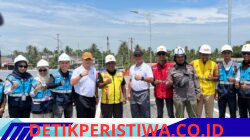 KAPOLRES Bireun bersama Dandim 0111/Bireun  tinjau kesiapan akhir jembatan Baru krueng tingkeum