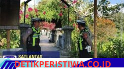Berikan Rasa Aman dan Nyaman kepada Pengunjung, Sat Lantas Polres Karangasem Berikan Pengamanan di Kawasan Wisata Taman Sukasada Ujung