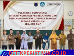 UPT P4 Jakpus & Fordorum gelar pelatihan Litnum bagi wakasek Bid Kurikulum di kelas SMP B Berlangsung Interaktif dengan instruktur Supriyadi, S.E., M.M. dari Universitas Pertiwi