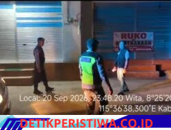 Jaga Kondusivitas Situasi Kamtibmas Wilkumnya, Personel Polsek Intensifkan Patroli Malam Hari 