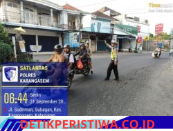 Cegah Lakalantas kepada Kalangan Pelajar, Anggota Sat Lantas Polres Karangasem Laksanakan PH Pagi di Madrasah Aliyah Negeri Amlapura