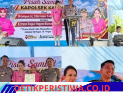 Pisah Sambut Kapolsek Kandis, Kompol Bagus Tegaskan Komitmen Jaga Kamtibmas dan Cegah Karhutla