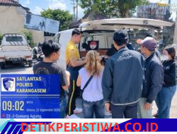 Melalui Layanan SAMSAT Keliling, Sat Lantas Karangasem Jemput Bola di Wilayah Jajaran Polsek Rendang