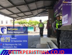 Kegiatan Rutin yang ditingkatkan Satlantas Polres Karangasem Laksanakan Patroli di Areal Pertokoan