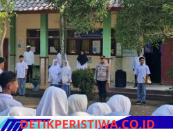 Kapolsek Jangka Tanamkan Sifat Peduli cegah bulying dan jauhi narkoba acara Saweu Sikula pada MAN 07 Bireuen.