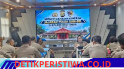 Polres Oku Timur Melaksanakan Kegiatan Monitoring Dan Evaluasi Capaian Kinerja